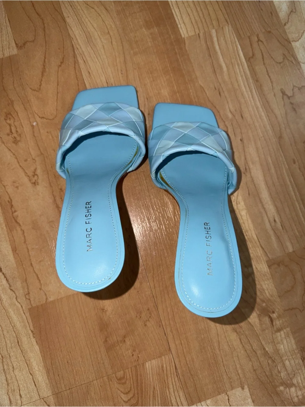 Marc Fisher Darasa Light Blue Heeled Sandal Size 7